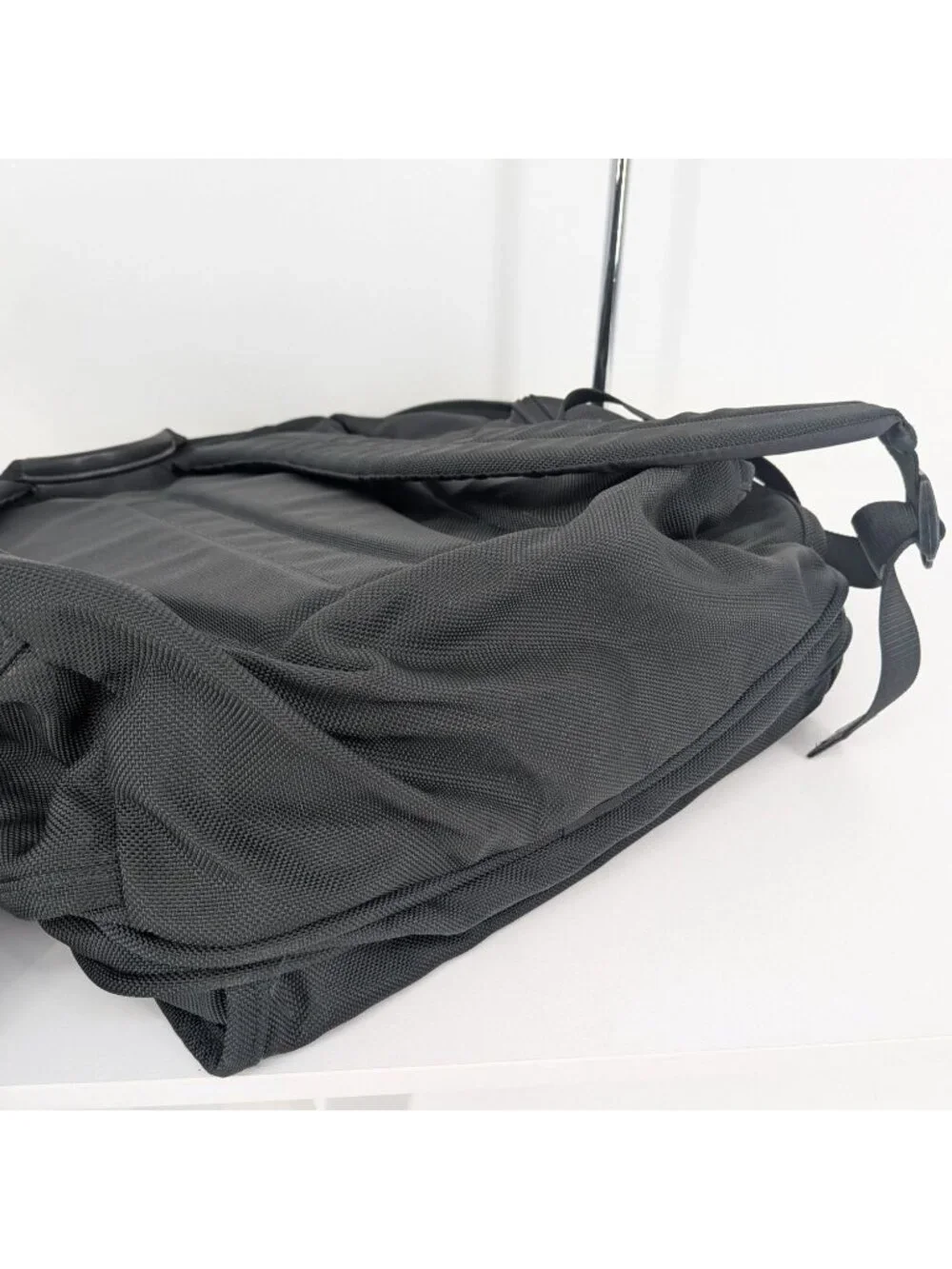 TUMI Ballistic Nylon Laptop Backpack Pockets Executive Travel MBL Logo Work Bag
